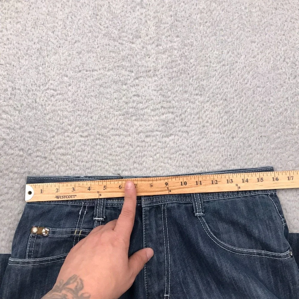 Southpole Jeans Mens 34 (32x31) Stone Wash Baggy Vintage Y2K Hip Hop Brown Tab